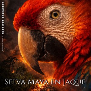 Selva Maya en Jaque — album cover featuring a scarlet macaw